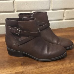 Lauren Ralph Lauren Brown Leather Marsha Boots 7.5